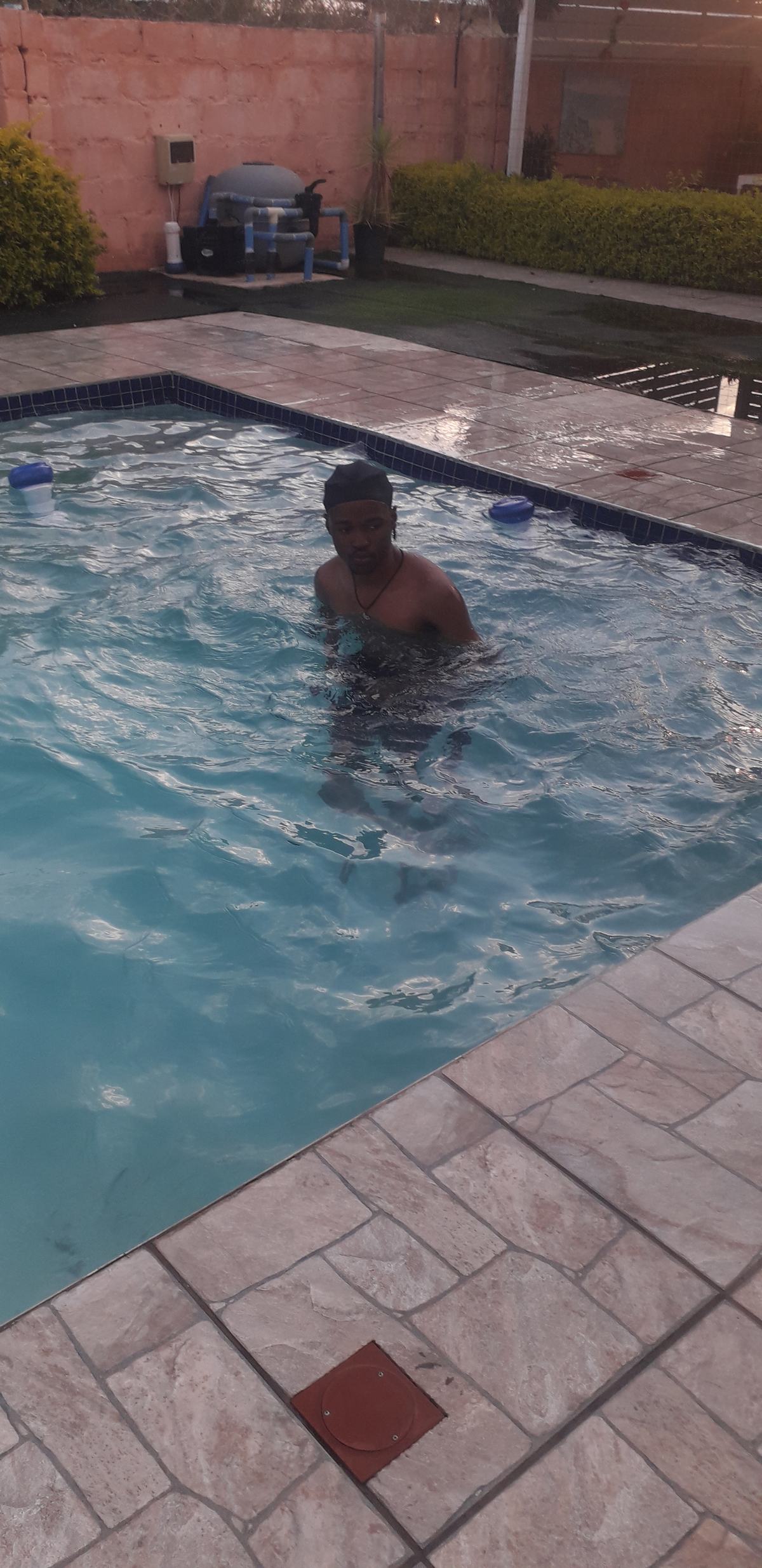 Pool day at home