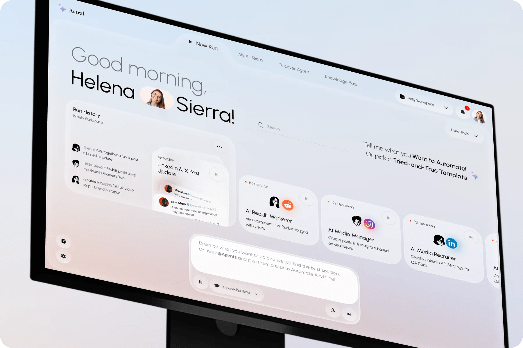 Astral AI marketing agent platform — digital transformation for AI-powered marketer productivity tools
