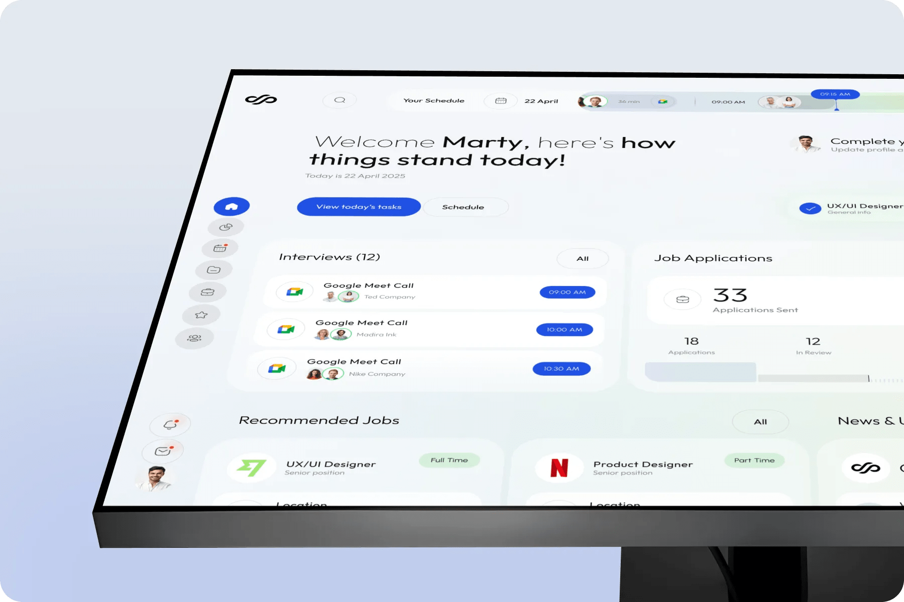 Goodworks light and navigable dashboard — intuitiveness improved through a thorough ux audit process